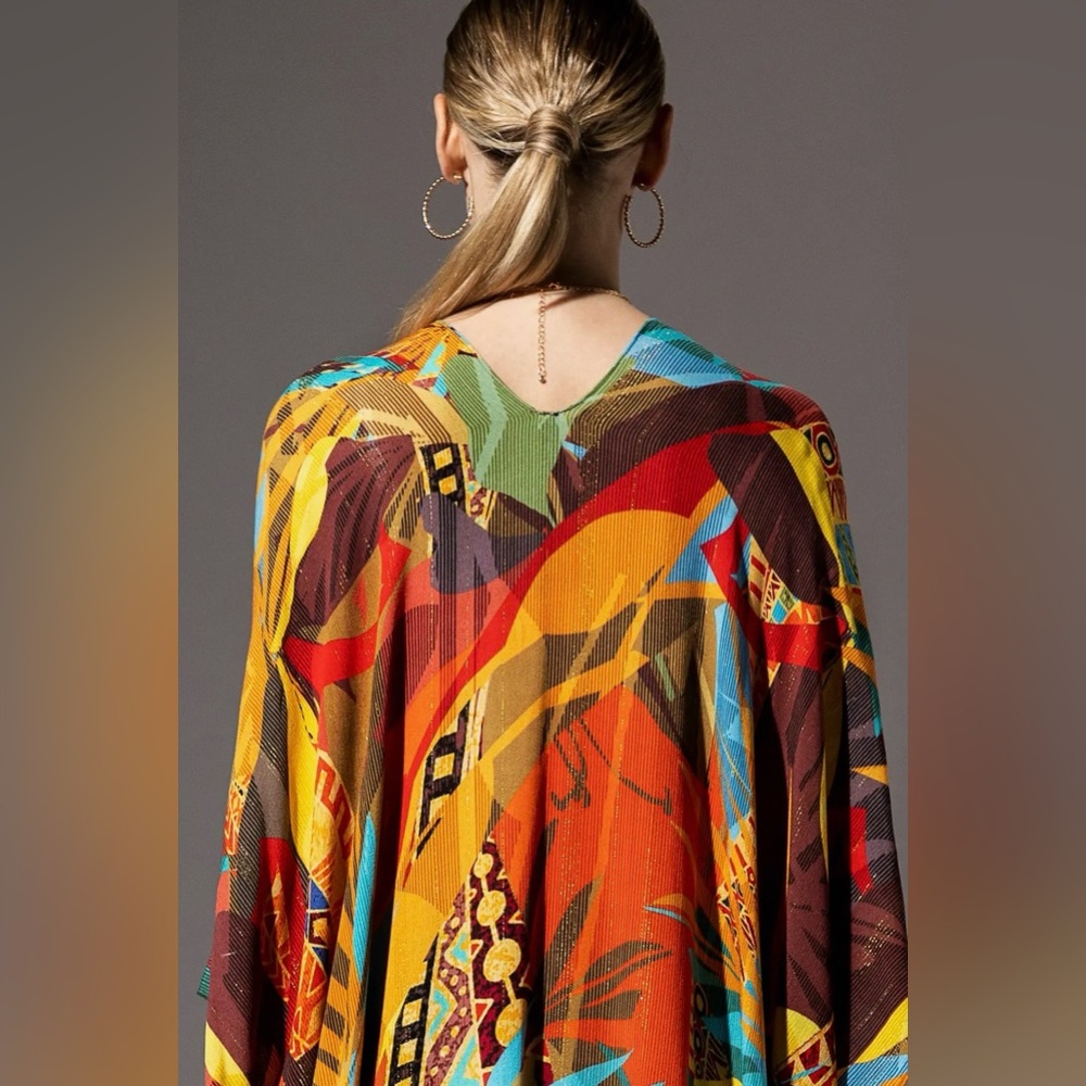 Jakarta Colorful Viscose Kimono - Picture 5 of 7